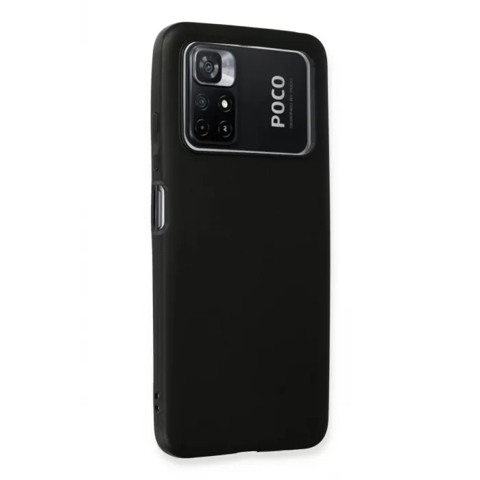 Newface Xiaomi Poco M4 Pro 4G Kılıf First Silikon - Siyah