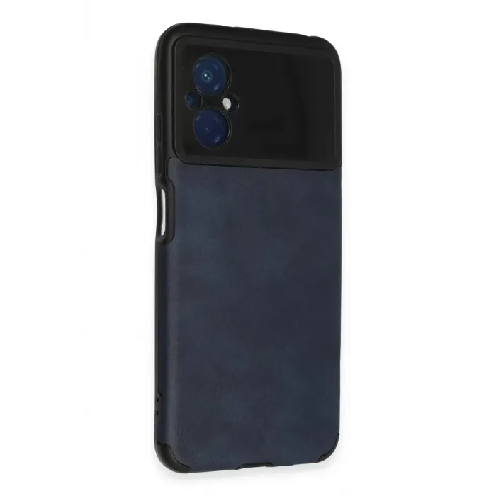 Newface Xiaomi Poco M5 Kılıf Loop Deri Silikon - Lacivert