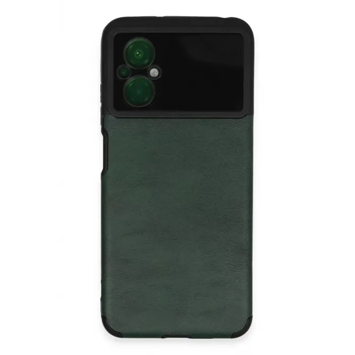 Newface Xiaomi Poco M5 Kılıf Loop Deri Silikon - Yeşil