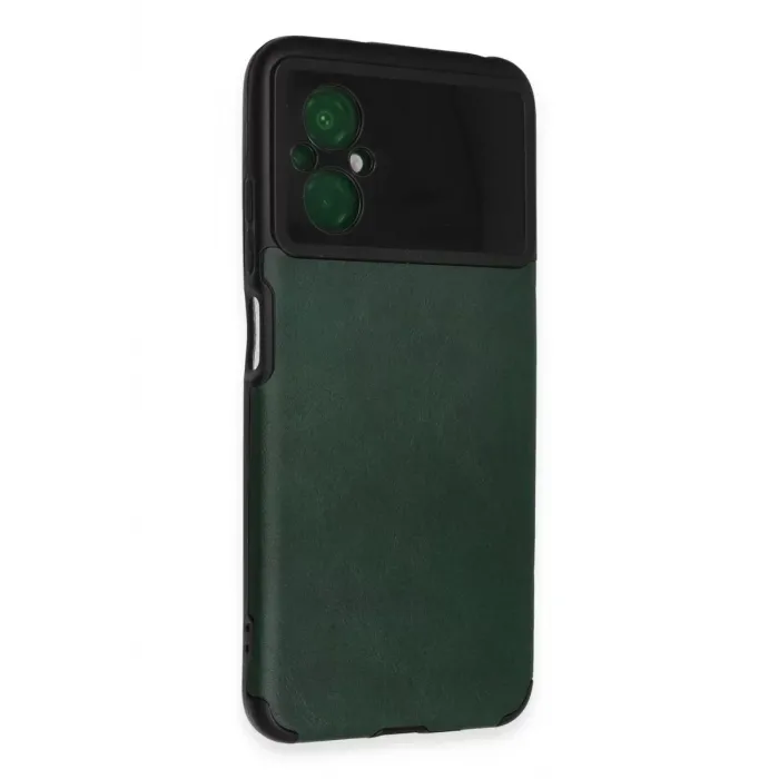 Newface Xiaomi Poco M5 Kılıf Loop Deri Silikon - Yeşil