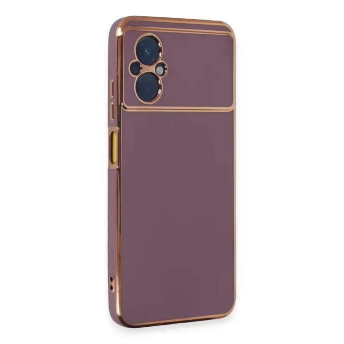 Newface Xiaomi Poco M5 Kılıf Volet Silikon - Mor