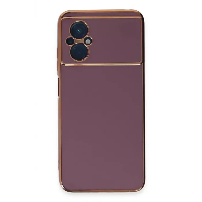 Newface Xiaomi Poco M5 Kılıf Volet Silikon - Mor