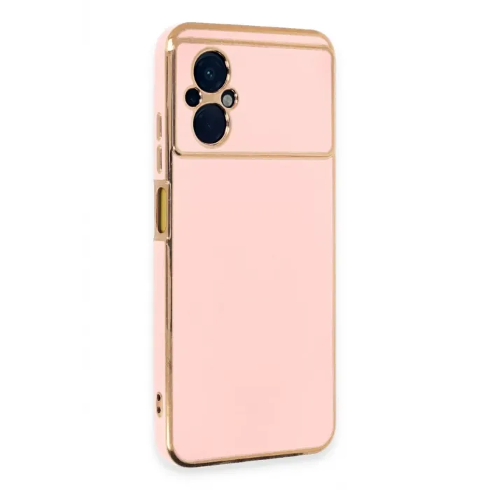 Newface Xiaomi Poco M5 Kılıf Volet Silikon - Pembe