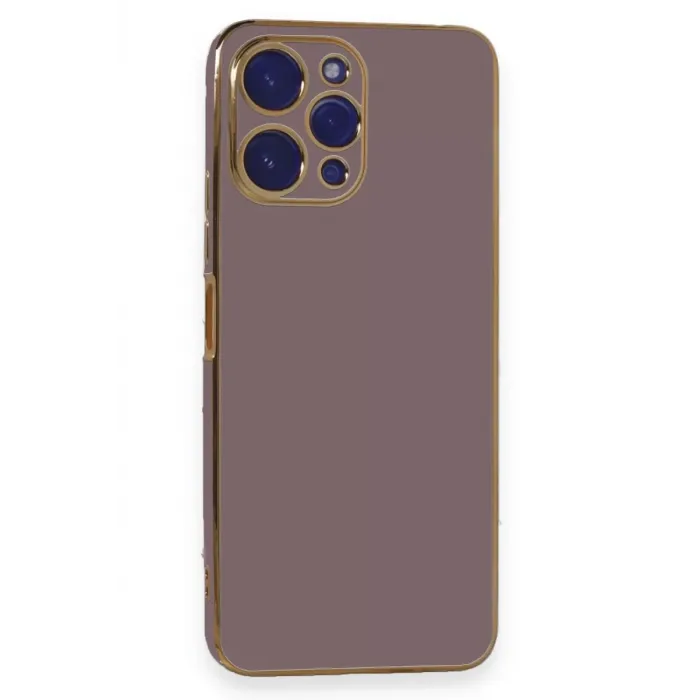 Newface Xiaomi Poco M6 Pro 5G Kılıf Volet Silikon - Mor