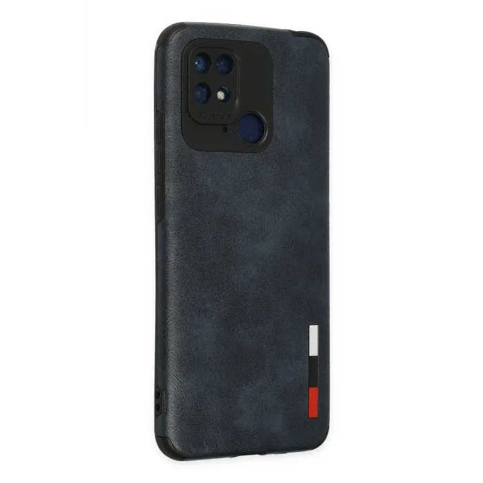 Newface Xiaomi Redmi 10C Kılıf Loop Deri Silikon - Lacivert