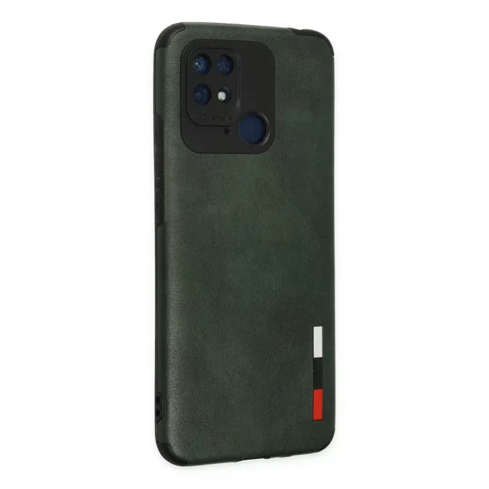 Newface Xiaomi Redmi 10C Kılıf Loop Deri Silikon - Yeşil