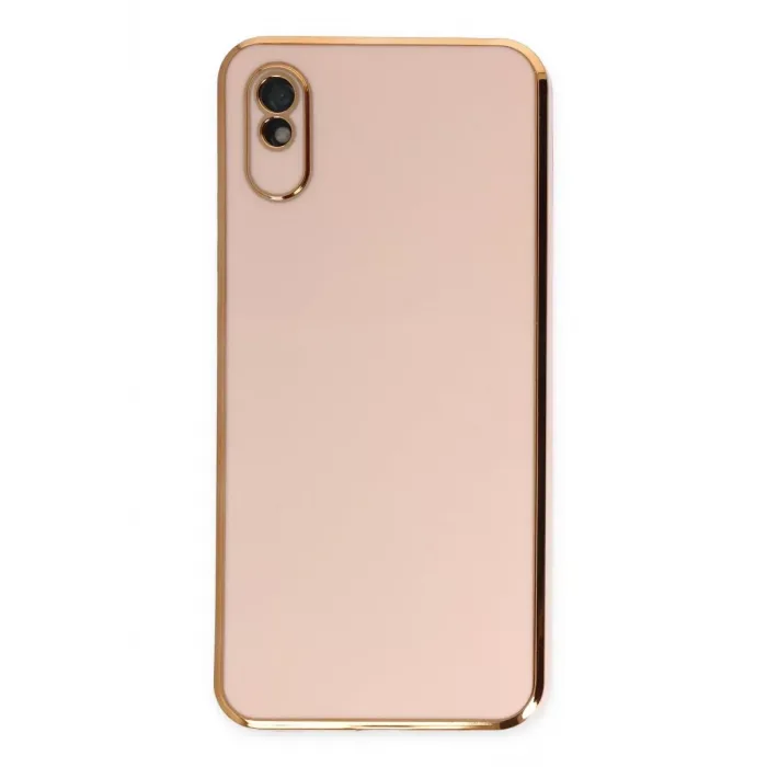 Newface Xiaomi Redmi 9A Kılıf Volet Silikon - Pembe