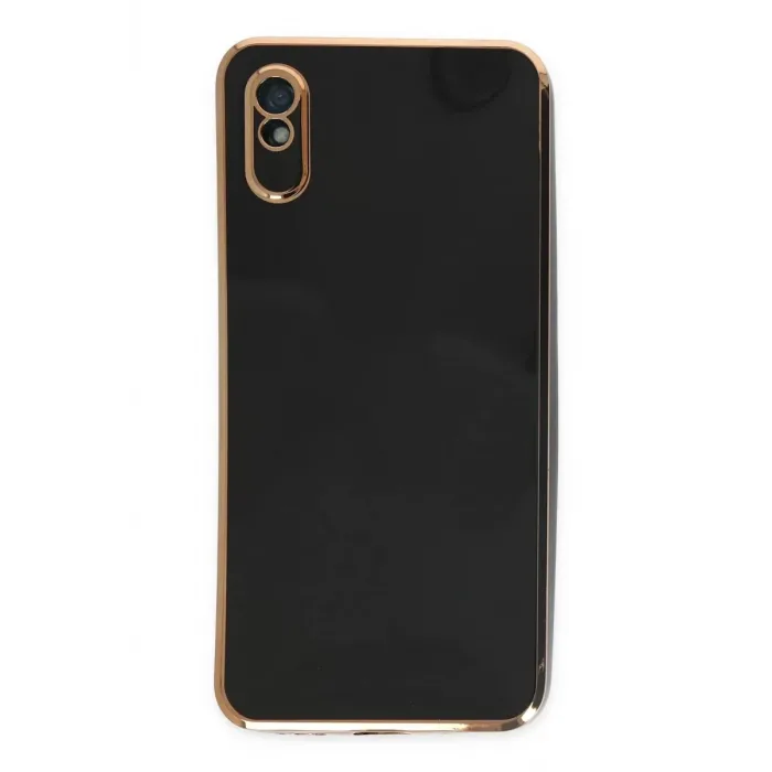 Newface Xiaomi Redmi 9A Kılıf Volet Silikon - Siyah
