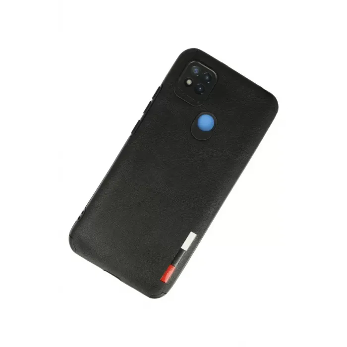 Newface Xiaomi Redmi 9C Kılıf Loop Deri Silikon - Siyah