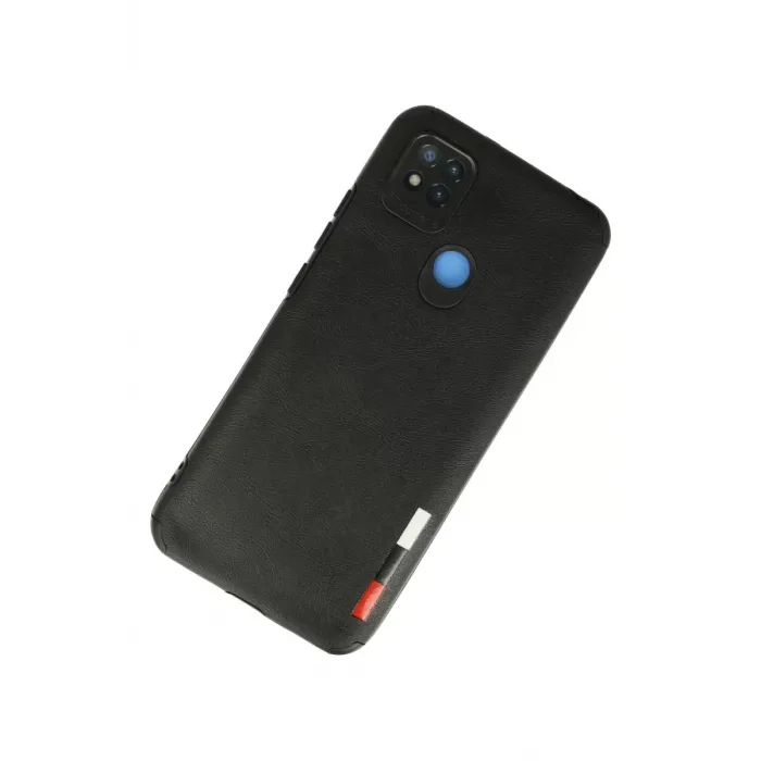 Newface Xiaomi Redmi 9C Kılıf Loop Deri Silikon - Siyah
