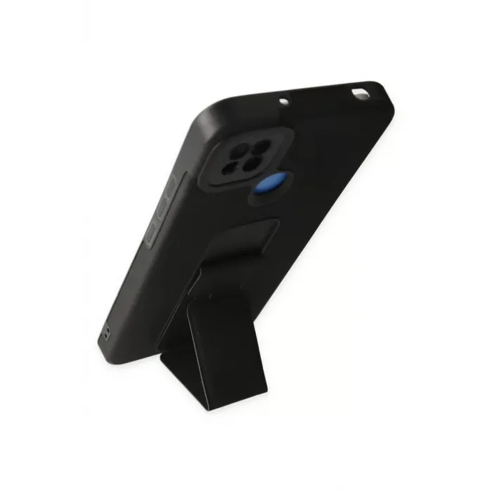 Newface Xiaomi Redmi 9C Kılıf Mega Standlı Silikon - Siyah