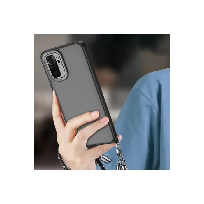 Newface Xiaomi Redmi Note 10 Pro Kılıf Elegant Kapak - Pudra