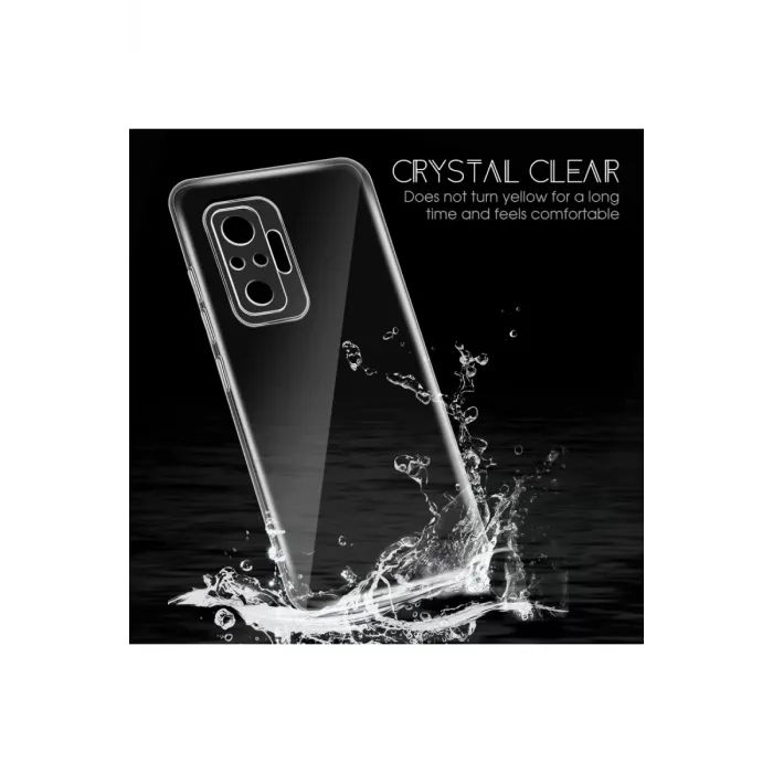 Newface Xiaomi Redmi Note 10 Pro Kılıf Lüx Şeffaf Silikon