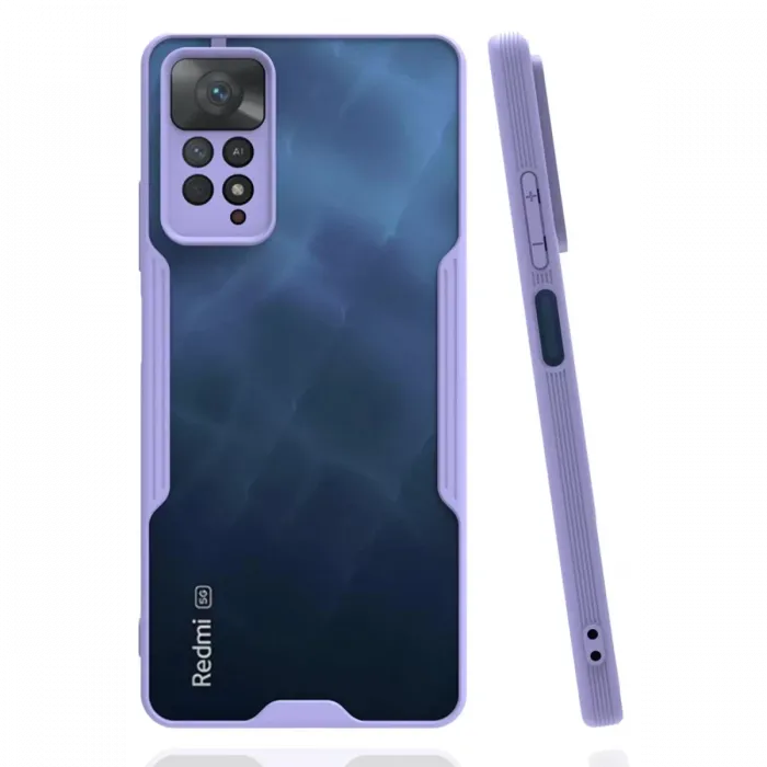 Newface Xiaomi Redmi Note 11 Pro Kılıf Platin Silikon - Lila