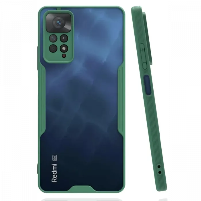 Newface Xiaomi Redmi Note 11 Pro Kılıf Platin Silikon - Yeşil