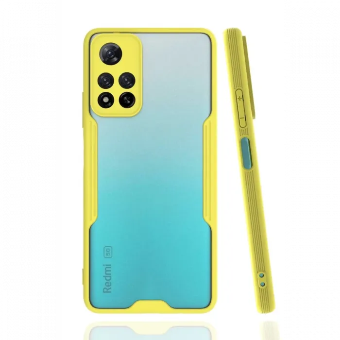 Newface Xiaomi Redmi Note 11 Pro Plus 5G Kılıf Platin Silikon - Sarı