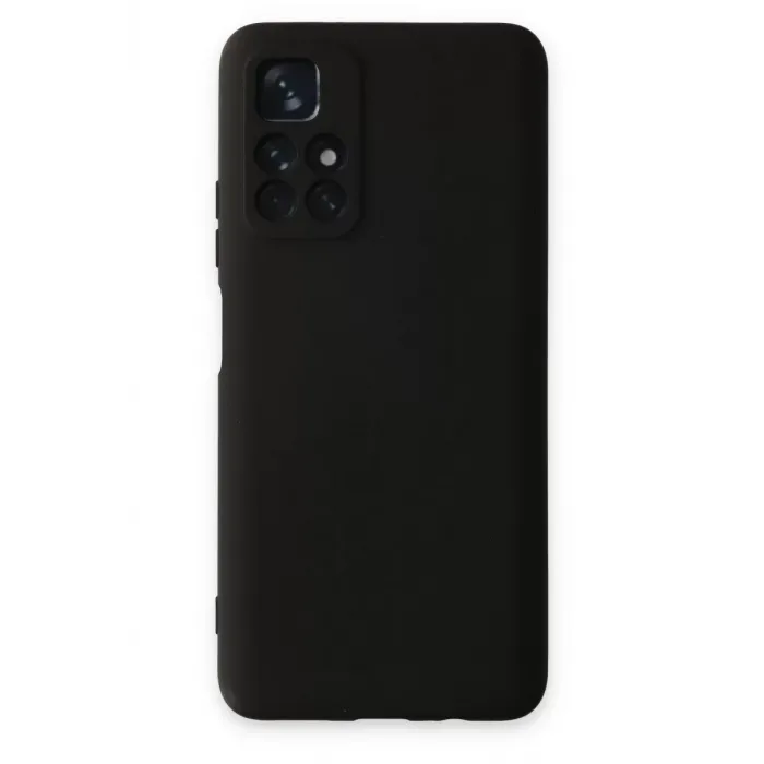 Newface Xiaomi Redmi Note 11T Kılıf Nano içi Kadife Silikon - Siyah
