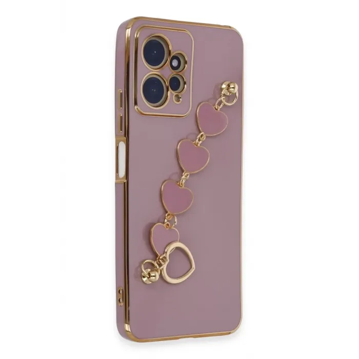 Newface Xiaomi Redmi Note 12 4G Kılıf Esila Silikon - Mor