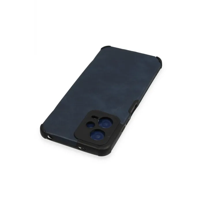 Newface Xiaomi Redmi Note 12 5G Kılıf Loop Deri Silikon - Lacivert