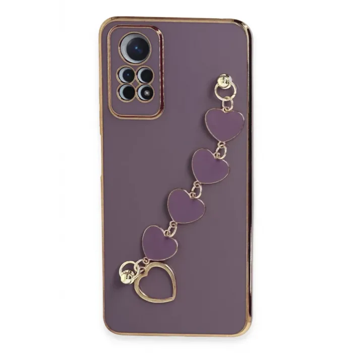 Newface Xiaomi Redmi Note 12 Pro 4G Kılıf Esila Silikon - Mor