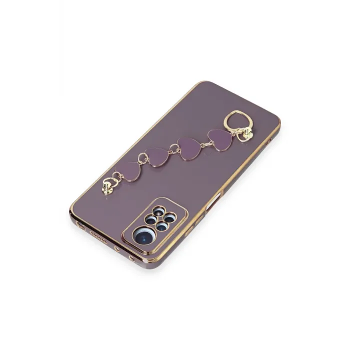 Newface Xiaomi Redmi Note 12 Pro 4G Kılıf Esila Silikon - Mor