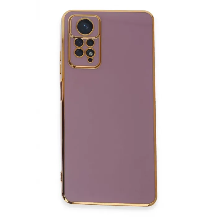 Newface Xiaomi Redmi Note 12 Pro 4G Kılıf Volet Silikon - Mor