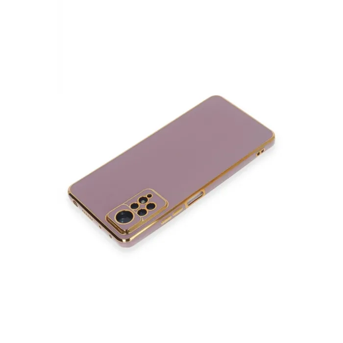 Newface Xiaomi Redmi Note 12 Pro 4G Kılıf Volet Silikon - Mor