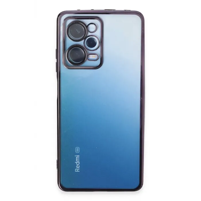 Newface Xiaomi Redmi Note 12 Pro 5G Kılıf Razer Lensli Silikon - Mor