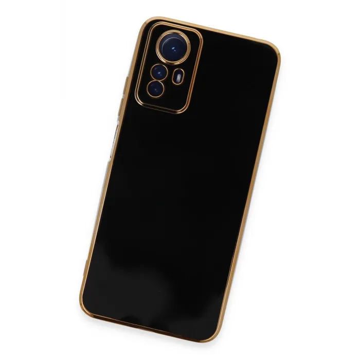Newface Xiaomi Redmi Note 12S Kılıf Volet Silikon - Siyah