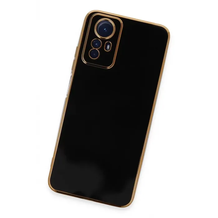 Newface Xiaomi Redmi Note 12S Kılıf Volet Silikon - Siyah