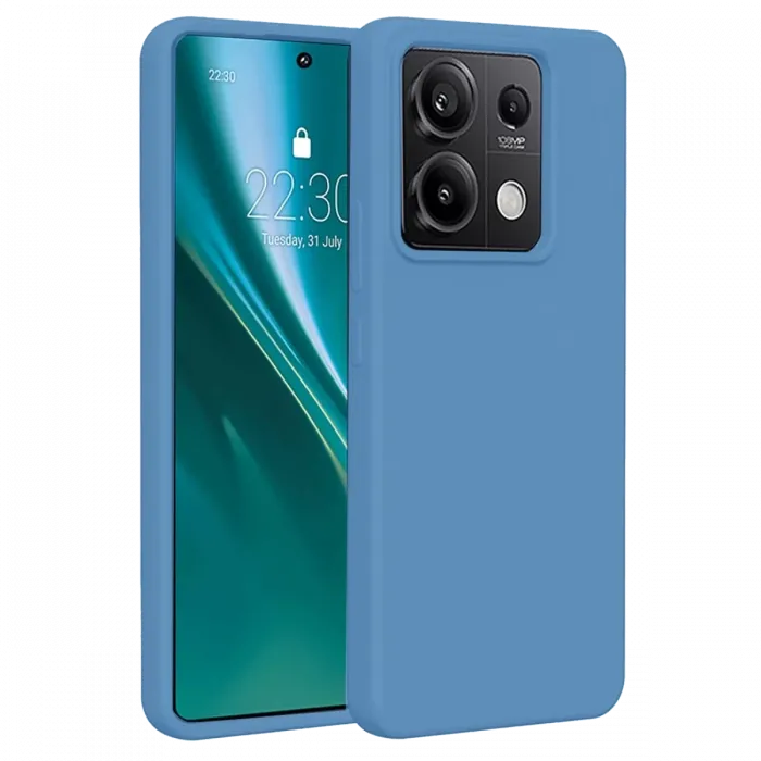 Newface Xiaomi Redmi Note 13 4G Kılıf First Silikon - Mavi