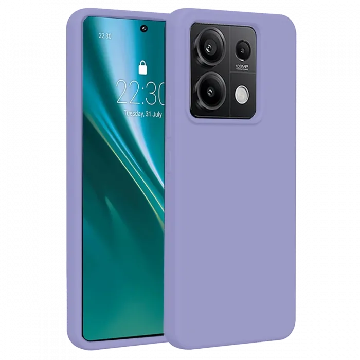 Newface Xiaomi Redmi Note 13 Pro 4G Kılıf First Silikon - Lila