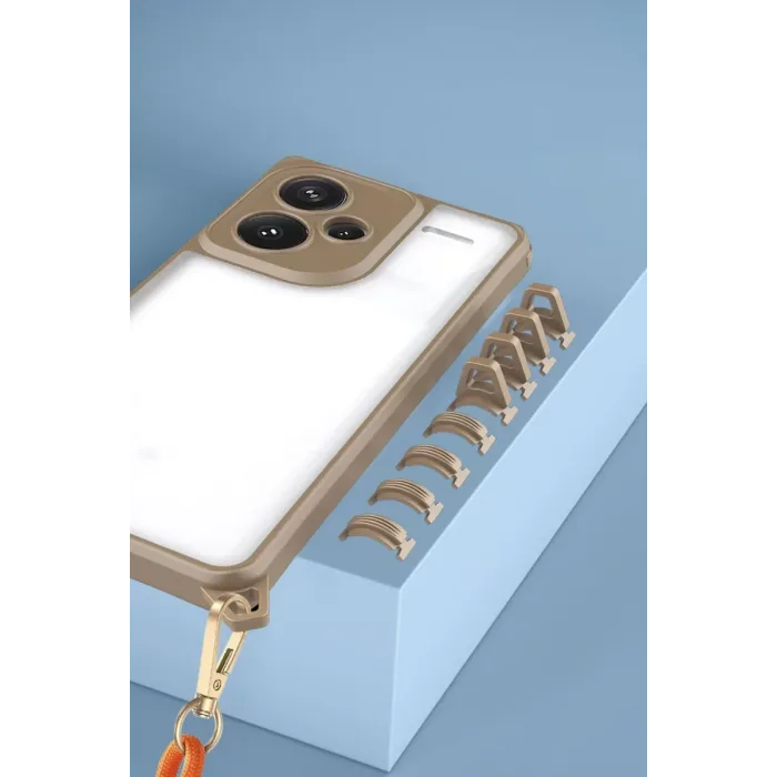 Newface Xiaomi Redmi Note 13 Pro Plus Kılıf Penta Silikon Kılıf - Şeffaf