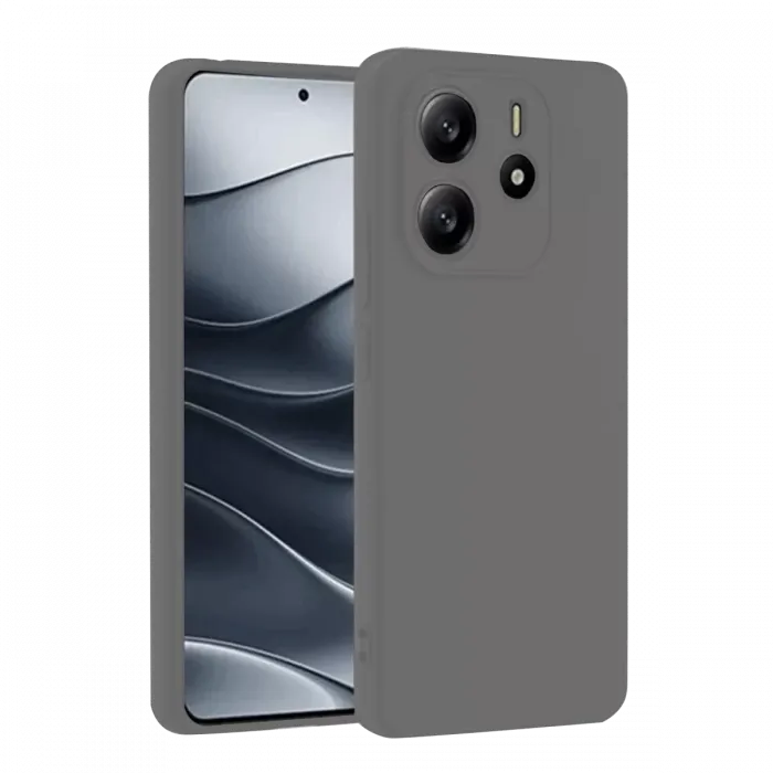 Newface Xiaomi Redmi Note 14 4G Kılıf First Silikon - Gri