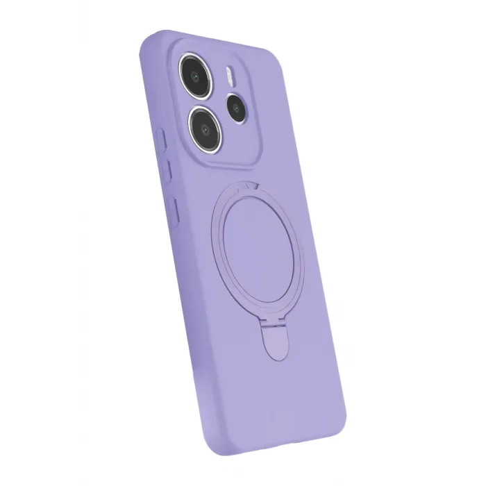 Newface Xiaomi Redmi Note 14 4G Regal Magsafe Standlı Kapak - Lila