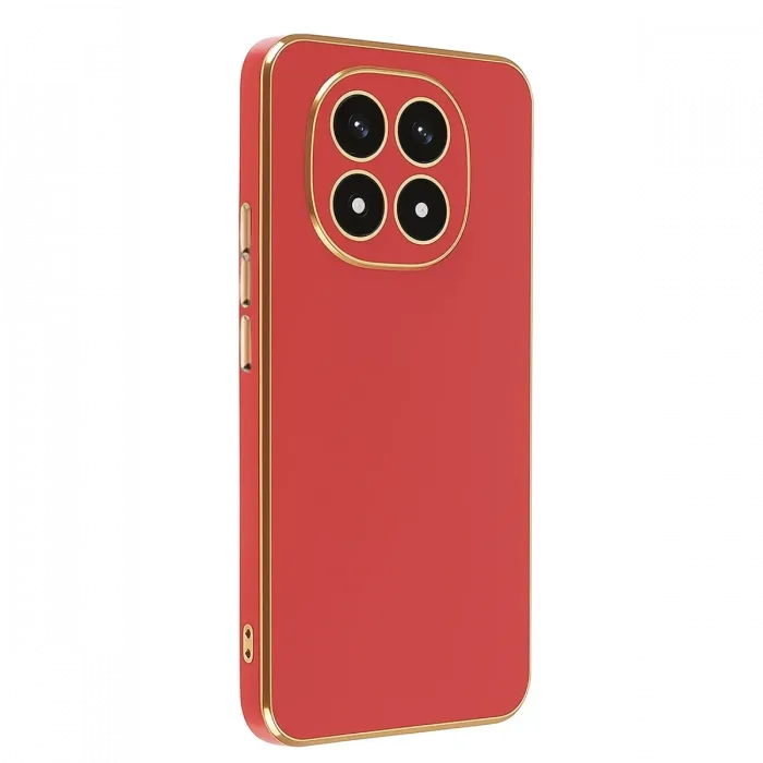 Newface Xiaomi Redmi Note 14 Pro 4G Kılıf Volet Silikon - Kırmızı