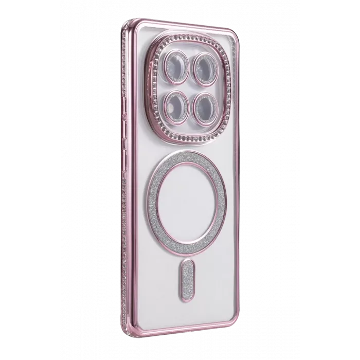 Newface Xiaomi Redmi Note 14 Pro 5G Joke Simli Magneticsafe Kılıf - Pembe