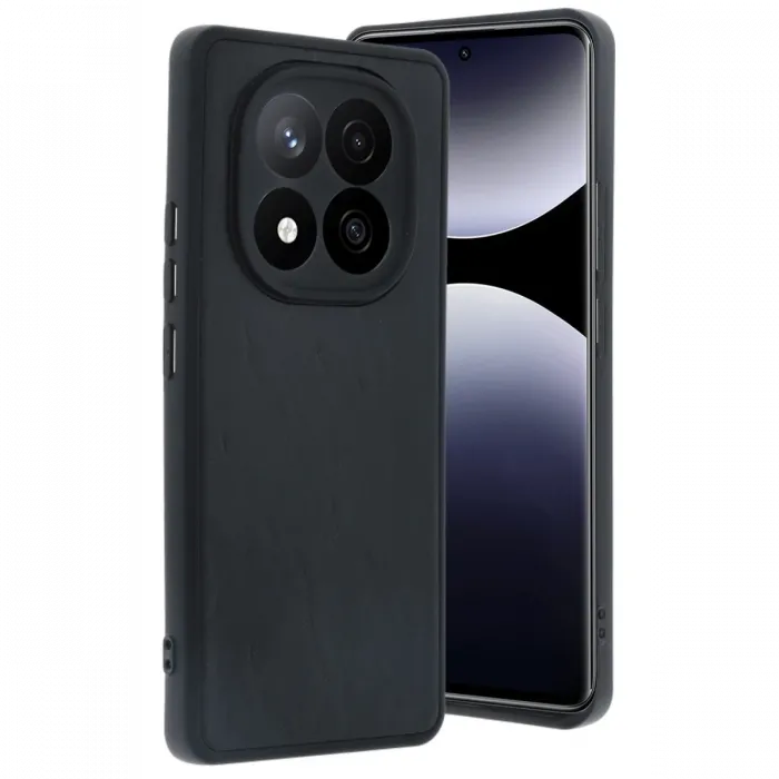 Newface Xiaomi Redmi Note 14 Pro 5G Kılıf Aras Deri Kapak - Siyah