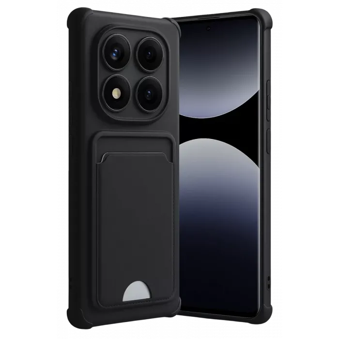 Newface Xiaomi Redmi Note 14 Pro Plus Kelvin Kartvizitli Silikon - Siyah