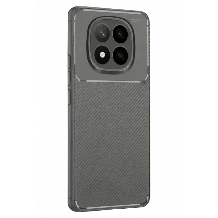 Newface Xiaomi Redmi Note 14 Pro Plus Kılıf Auto Focus Karbon Kapak - Gri