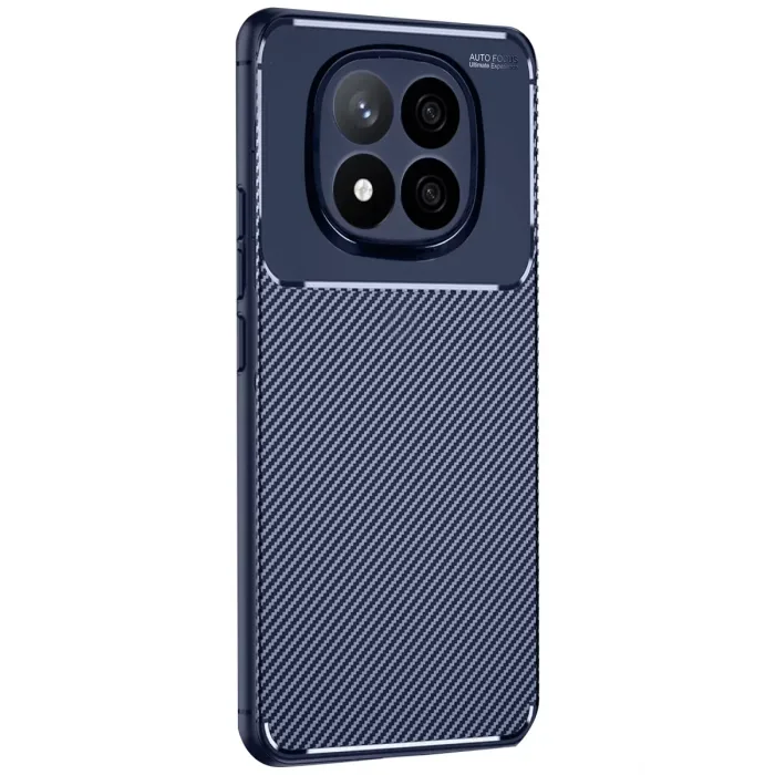Newface Xiaomi Redmi Note 14 Pro Plus Kılıf Auto Focus Karbon Kapak - Lacivert