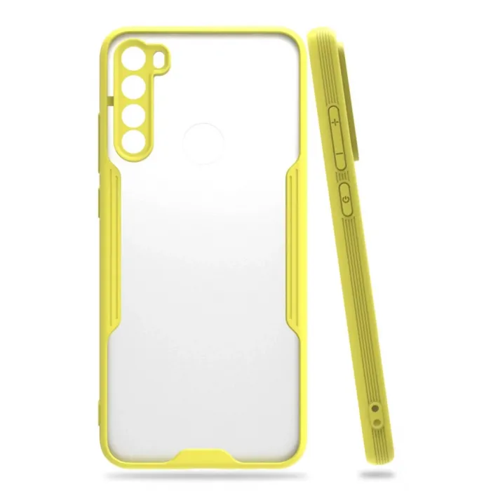Newface Xiaomi Redmi Note 8 Kılıf Platin Silikon - Sarı