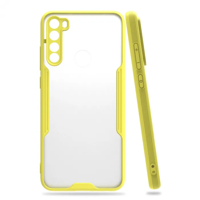 Newface Xiaomi Redmi Note 8 Kılıf Platin Silikon - Sarı