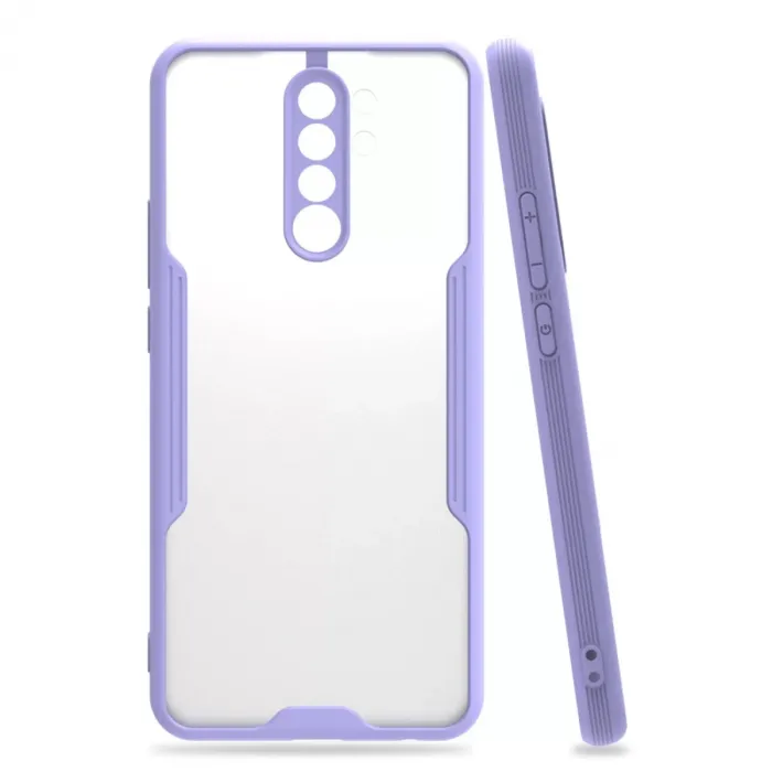 Newface Xiaomi Redmi Note 8 Pro Kılıf Platin Silikon - Lila