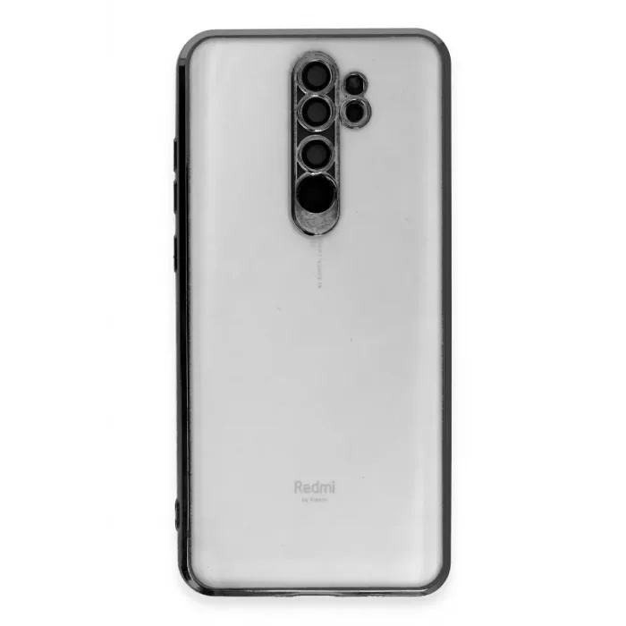Newface Xiaomi Redmi Note 8 Pro Kılıf Razer Lensli Silikon - Siyah