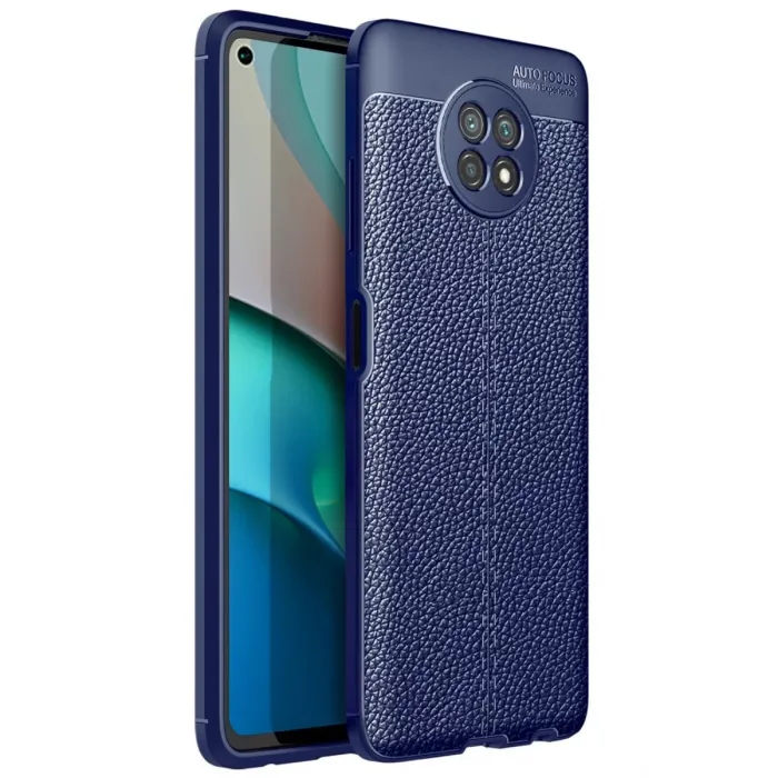 Newface Xiaomi Redmi Note 9 5G Kılıf Auto Focus Kapak - Lacivert
