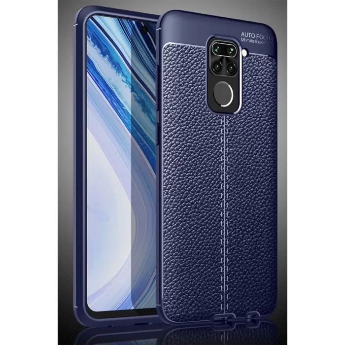 Newface Xiaomi Redmi Note 9 Kılıf Auto Focus Kapak - Lacivert