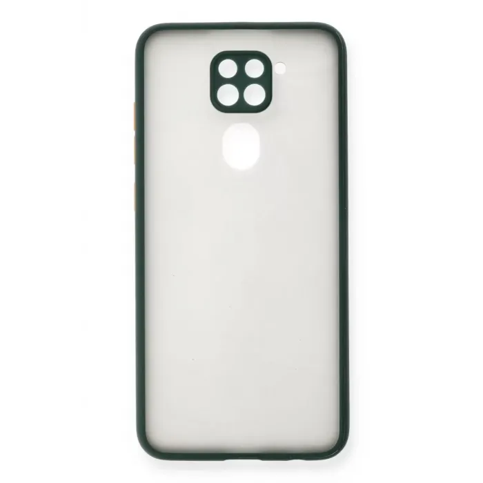 Newface Xiaomi Redmi Note 9 Kılıf Montreal Silikon Kapak - Yeşil