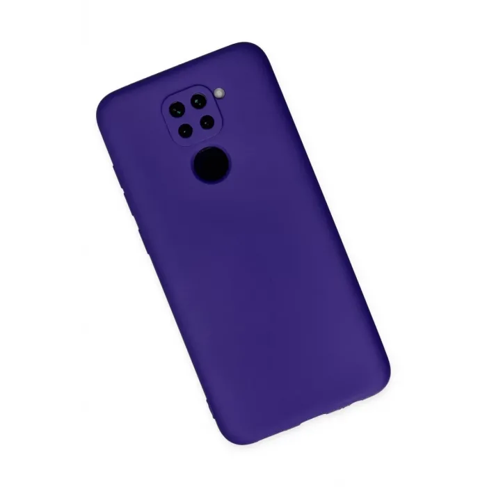 Newface Xiaomi Redmi Note 9 Kılıf Nano içi Kadife Silikon - Mor