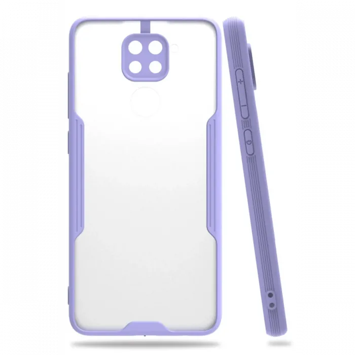 Newface Xiaomi Redmi Note 9 Kılıf Platin Silikon - Lila
